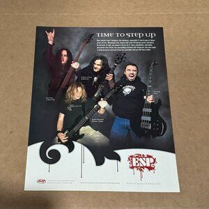 Dave Pybus / Blacksmith / Tom Araya / Leclercq - ESP Guitars - 2007 Print Ad